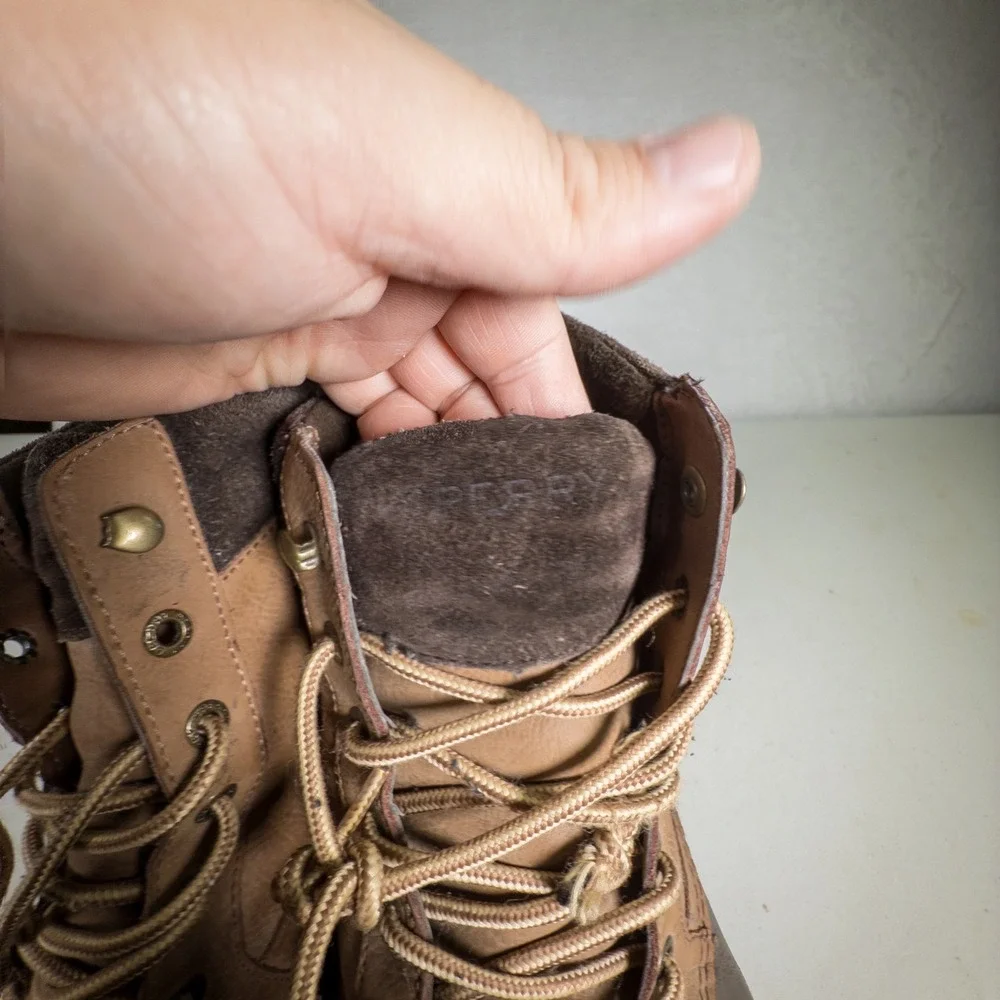 Sperry Top Sider Duck‎ Boots Waterproof Brown Leather Men's Size 13